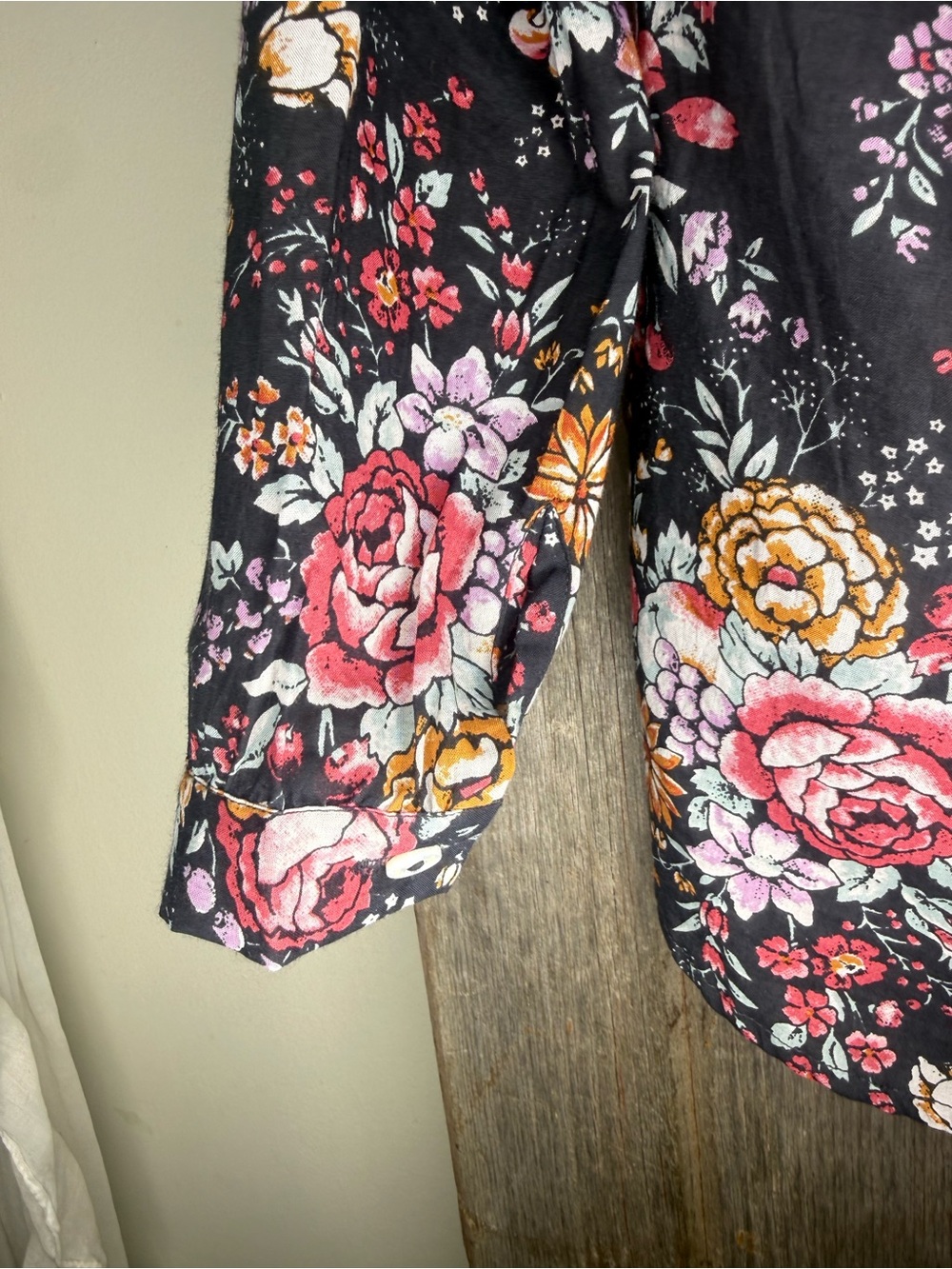 Mille Joni Top in Bloomsburg Floral Button Top Peasant Blouse XXS - Picture 7 of 12